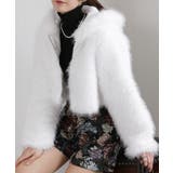 フード付き 毛足長フェイクファー ショート丈 ジップアップ ブルゾン | Pumpkin  Port | 詳細画像25 