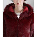 フード付き 毛足長フェイクファー ショート丈 ジップアップ ブルゾン | Pumpkin  Port | 詳細画像41 