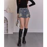 フェイクスカート デニムショートパンツ | Pumpkin Port | 詳細画像16