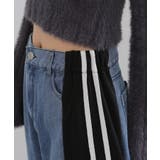 サイド ライン切替 デニムワイド イージーパンツ | Pumpkin  Port | 詳細画像16 