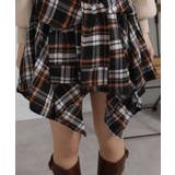 フェイクレイヤード シャツデザイン チェック柄ミニスカート（インパン付） | Pumpkin  Port | 詳細画像35 