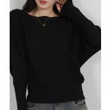 ボートネック ドルマンスリーブニットソートップス | Pumpkin  Port | 詳細画像10 