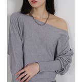 ボートネック ドルマンスリーブニットソートップス | Pumpkin  Port | 詳細画像14 