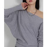 ボートネック ドルマンスリーブニットソートップス | Pumpkin  Port | 詳細画像15 