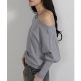 ボートネック ドルマンスリーブニットソートップス | Pumpkin  Port | 詳細画像18 