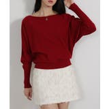 ボートネック ドルマンスリーブニットソートップス | Pumpkin  Port | 詳細画像22 