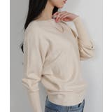 ボートネック ドルマンスリーブニットソートップス | Pumpkin  Port | 詳細画像5 