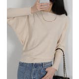 ボートネック ドルマンスリーブニットソートップス | Pumpkin  Port | 詳細画像7 