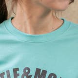 コットン 袖配色(色違い)フロントロゴプリント入り BIGロングTシャツ | Pumpkin Port | 詳細画像9