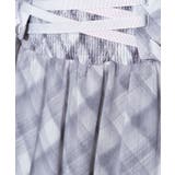 後ろリボン シアーチェックレイヤード ティアードロングスカート | Pumpkin Port | 詳細画像25