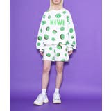 フード総柄スウェット(TOMATO RENNYU FUGU KIWI) | PUNYUS | 詳細画像6
