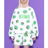 フード総柄スウェット(TOMATO RENNYU FUGU KIWI) | PUNYUS | 詳細画像5