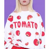 フード総柄スウェット(TOMATO RENNYU FUGU KIWI) | PUNYUS | 詳細画像3