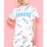 フード総柄Tシャツ(RAMUNE SHICHIMI) | PUNYUS | 詳細画像1