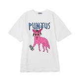 ホワイト | ジャッカルクラッシュTシャツ | PUNYUS 
