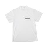 ホワイト | ロゴ刺繍ハイネックTシャツ | PUNYUS 