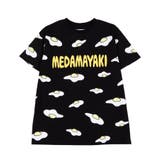 ブラック | 【新サイズ】目玉焼き総柄Tシャツ | PUNYUS