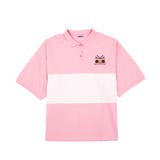 ピンク | ワンポイントビッグポロシャツ | PUNYUS 