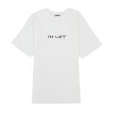 ホワイト | メッセージ刺繍Tシャツ | PUNYUS 
