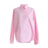 ピンク | 切り替えストライプシャツ | PUNYUS 