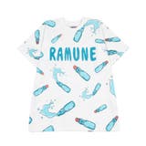 サックス(ラムネ) | 【新サイズ】フード総柄Tシャツ | PUNYUS 
