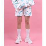 フード総柄スウェットショーパン(RAMUNE SHICHIMI) | PUNYUS | 詳細画像1