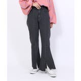 フロントスリットデニムフレアパンツ | PUNYUS | 詳細画像5