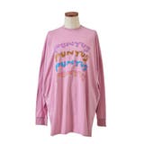 ピンク | 4連ロゴスーパービッグロンT | PUNYUS 