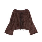 ブラウン | フロントリボンカーディガン | PUNYUS