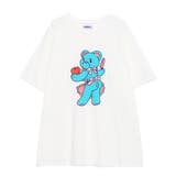 ホワイト | ベアプリントビッグT | PUNYUS