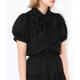 リボン付きシアー半袖ブラウス | PUNYUS | 詳細画像5