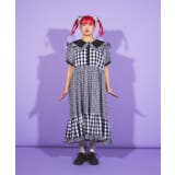 ギンガムチェックフリルロングワンピース | PUNYUS | 詳細画像3