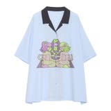 サックス | CAT’S girls開襟シャツ | PUNYUS 