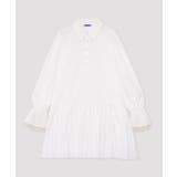 ホワイト | プリーツヘムシャツワンピース | PUNYUS 