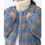 ボア襟チェック柄ブルゾン | PUNYUS  | 詳細画像14 