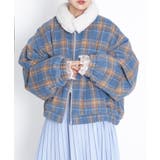 ボア襟チェック柄ブルゾン | PUNYUS  | 詳細画像22 