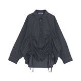 ダークグレー | ドロストストライプシャツ | PUNYUS