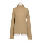 ベージュ | リブタートルネックニット | PUNYUS 