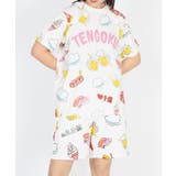 【新サイズ】天国と地獄総柄Tシャツ | PUNYUS  | 詳細画像1 