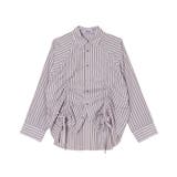 ブラウンその他 | ドロストストライプシャツ | PUNYUS