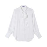 ホワイト | リボン付きブラウス | PUNYUS