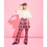 センタープレスチェックフレアパンツ | PUNYUS | 詳細画像4