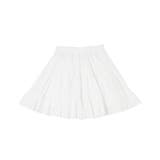 ホワイト | コットンレースティアードミニスカート | PUNYUS 