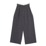 グレー | ダブルウエストストライプパンツ | PUNYUS