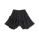 ブラック | アシンメトリーミニスカート | PUNYUS