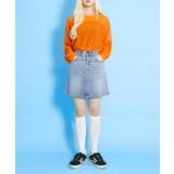 台形デニムミニスカート | PUNYUS | 詳細画像3