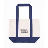 ネイビー | ロゴ刺繍キャンバストートバッグ | PUNYUS 