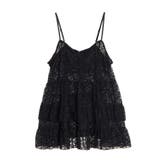 ブラック | レースミニキャミワンピース | PUNYUS 