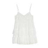 ホワイト | レースミニキャミワンピース | PUNYUS 