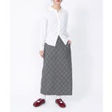 チェック柄ロングスカート | PUNYUS | 詳細画像4